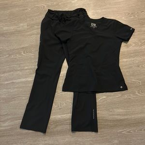 Barco one black small top and small yoga waistband bottoms